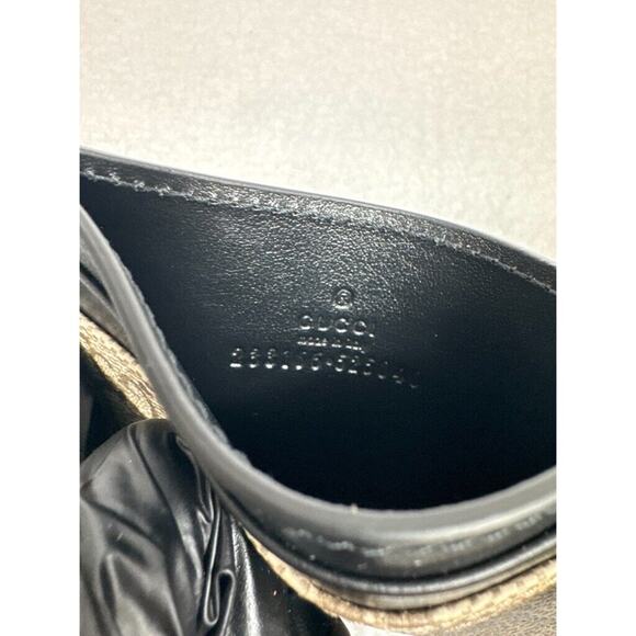 New Gucci Beige & Black Card Holder Wallet With COA - Picture 3 of 7